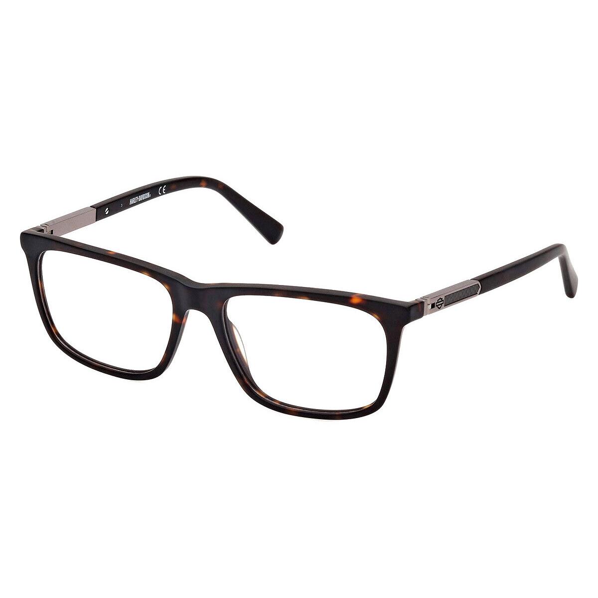 Harley Davidson HD0975 Eyeglasses Men Dark Havana Square 54mm