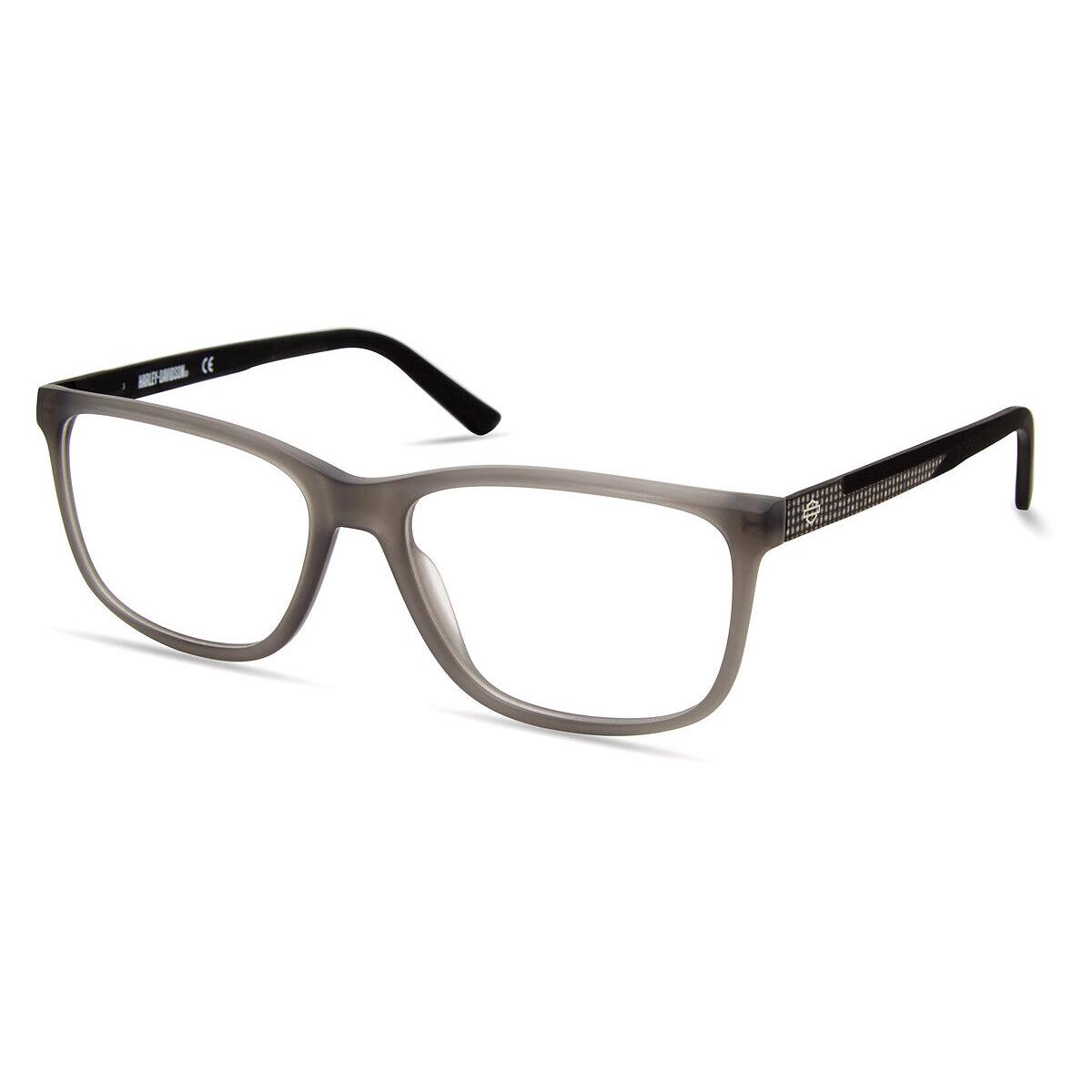 Harley Davidson HD0955 Eyeglasses Men Gray/other Square 57mm