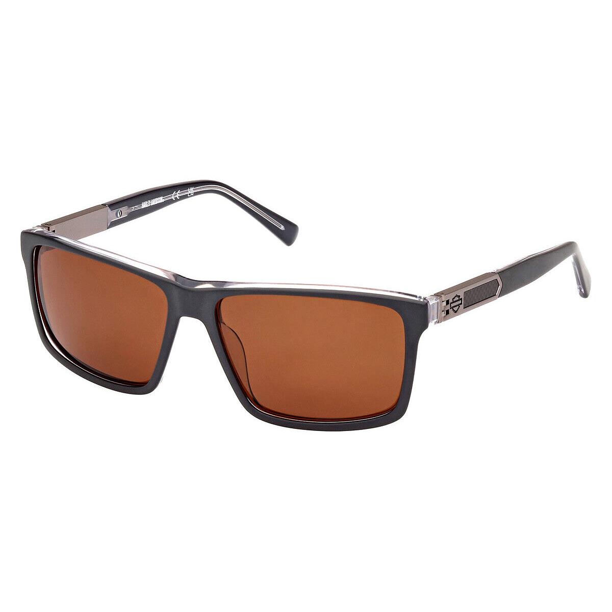 Harley Davidson HD0977X Sunglasses Gray/other Brown Polarized 59mm