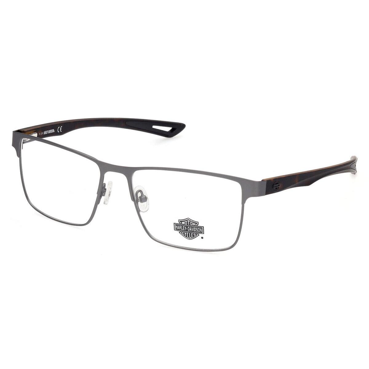 Harley Davidson HD0880 Eyeglasses Matte Gunmetal Square 56mm