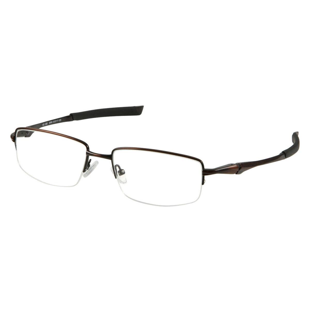 Harley Davidson HD0365 Eyeglasses Men Brown Round 53mm