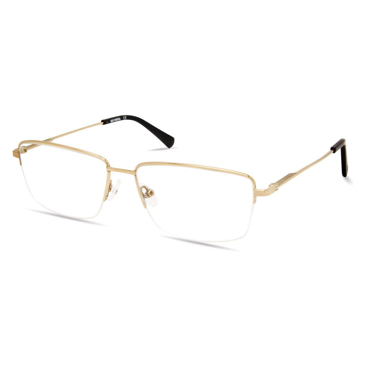 Harley Davidson HD0949 Eyeglasses Men Pale Gold Rectangle 58