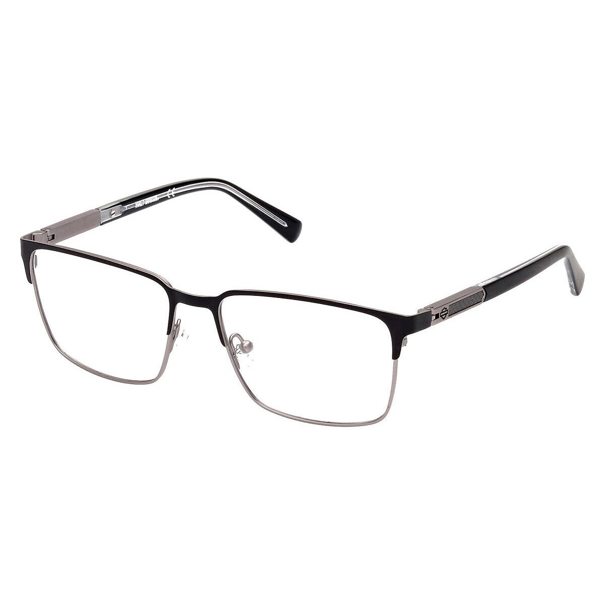 Harley Davidson HD0976 Eyeglasses Men Black/other Square 55mm