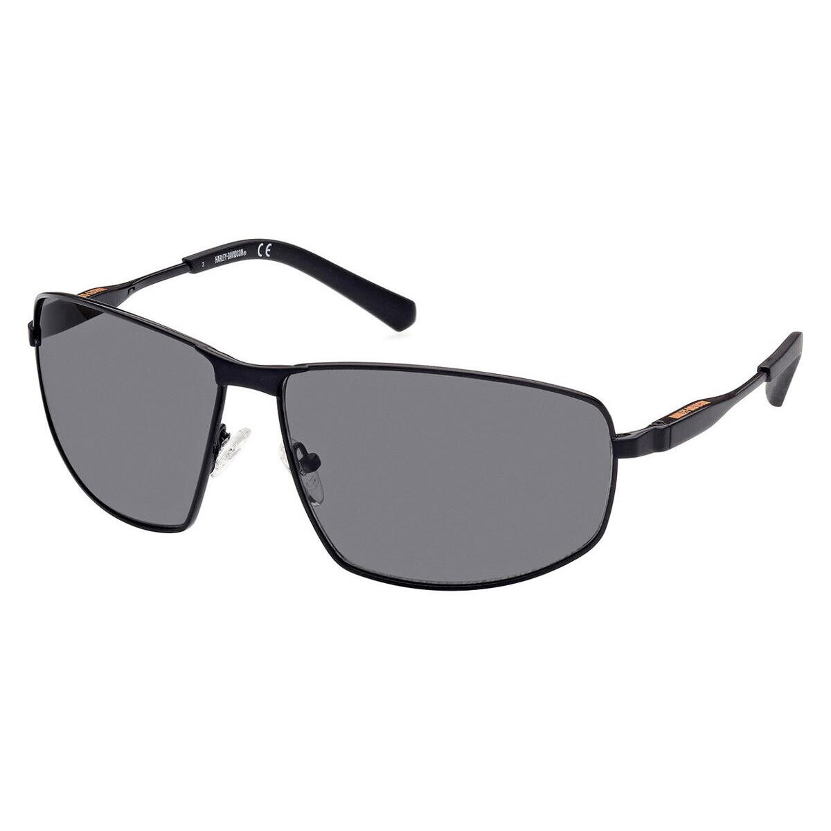 Harley Davidson HD0965X Sunglasses Matte Black Smoke Polarized 65mm