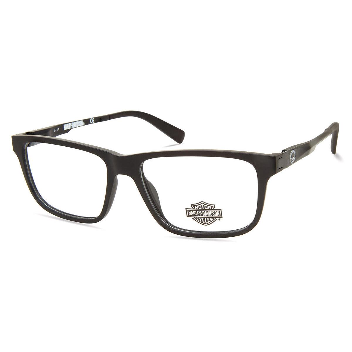 Harley Davidson HD0145T Eyeglasses Kids Matte Black Square 50