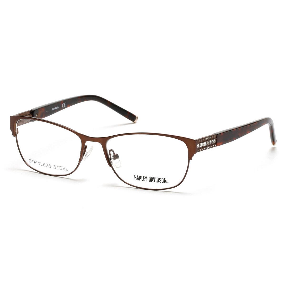 Harley Davidson HD0540 Eyeglasses Matte Light Brown 54mm