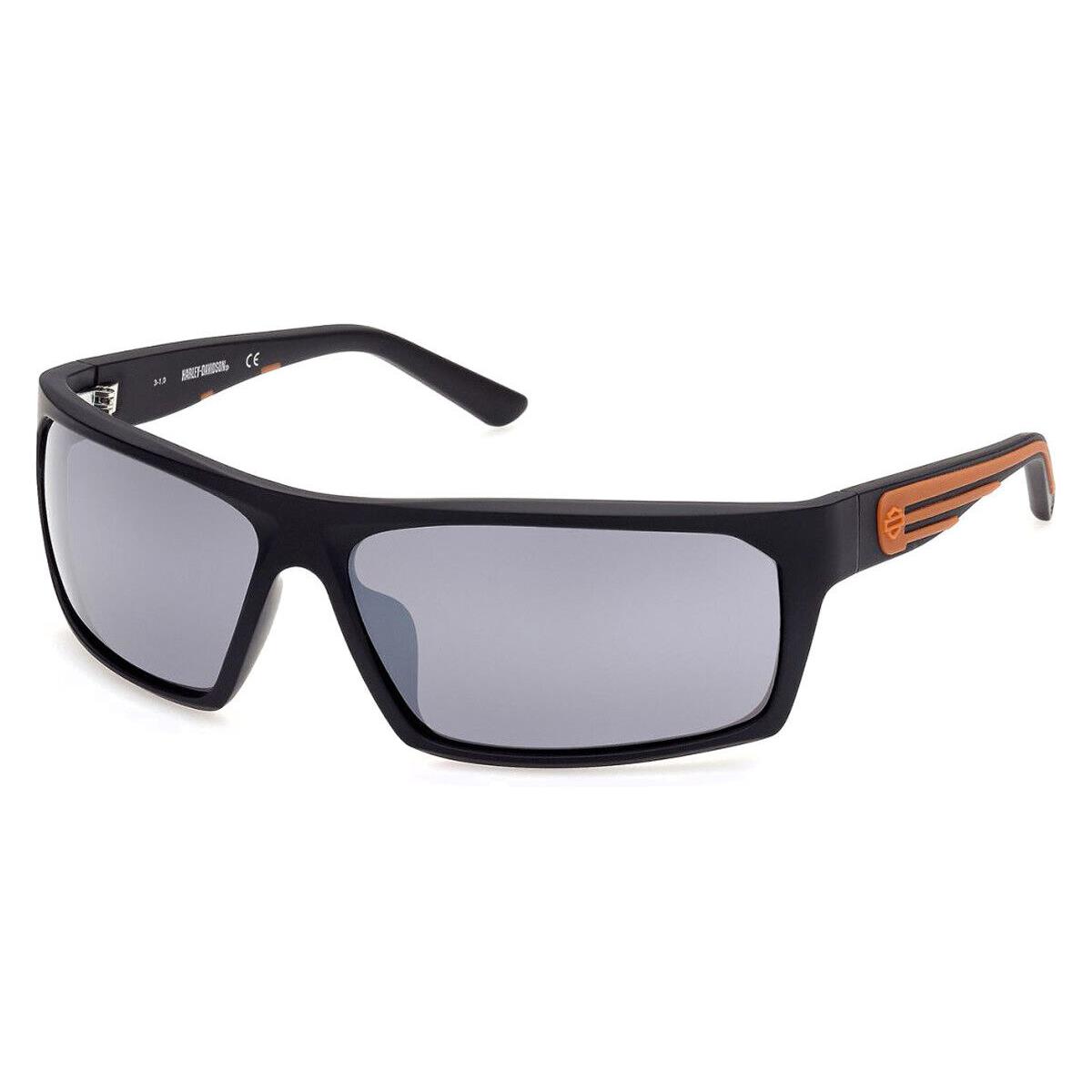 Harley Davidson HD0951X Sunglasses Matte Black Rectangle 66mm