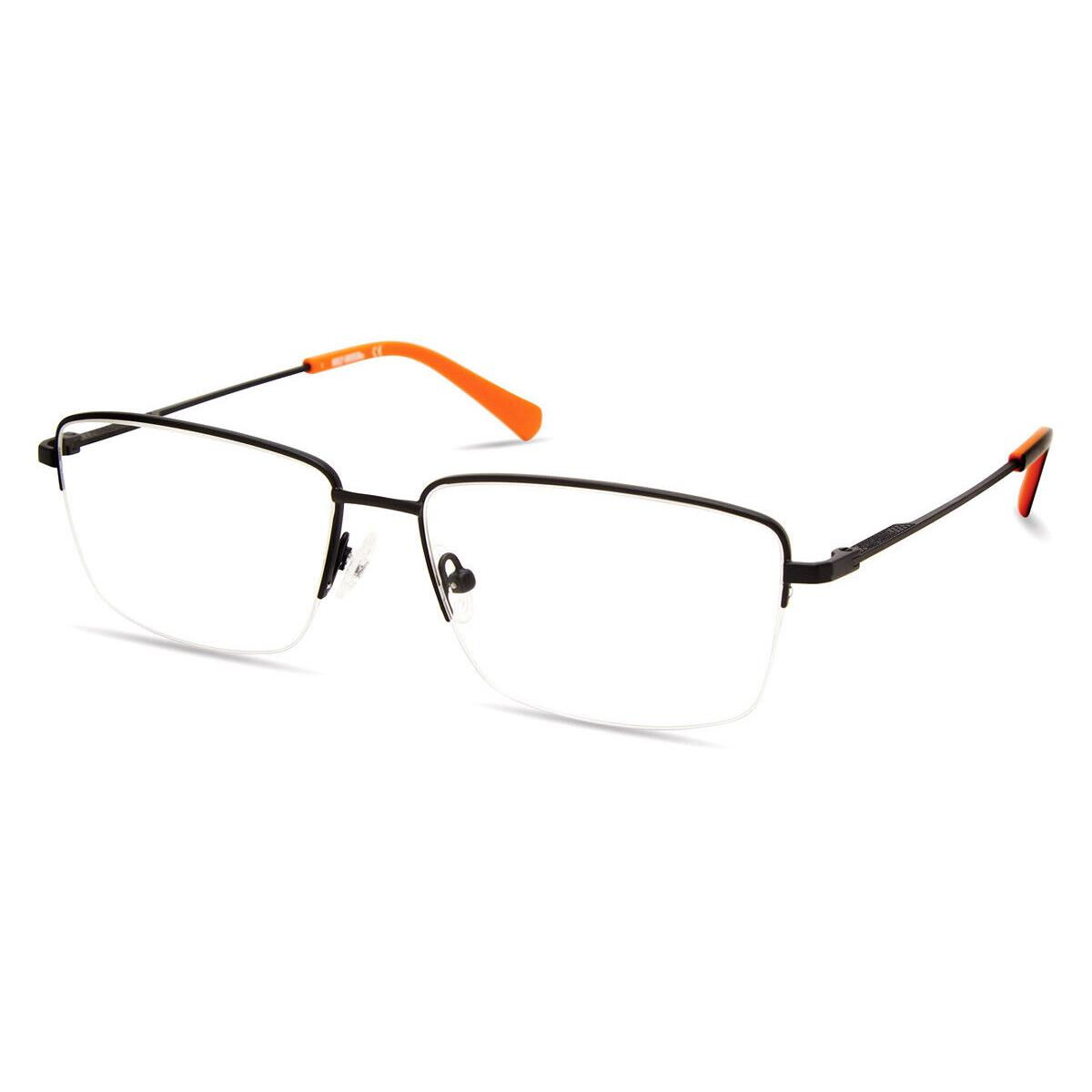 Harley Davidson HD0949 Eyeglasses Matte Black Rectangle 56mm