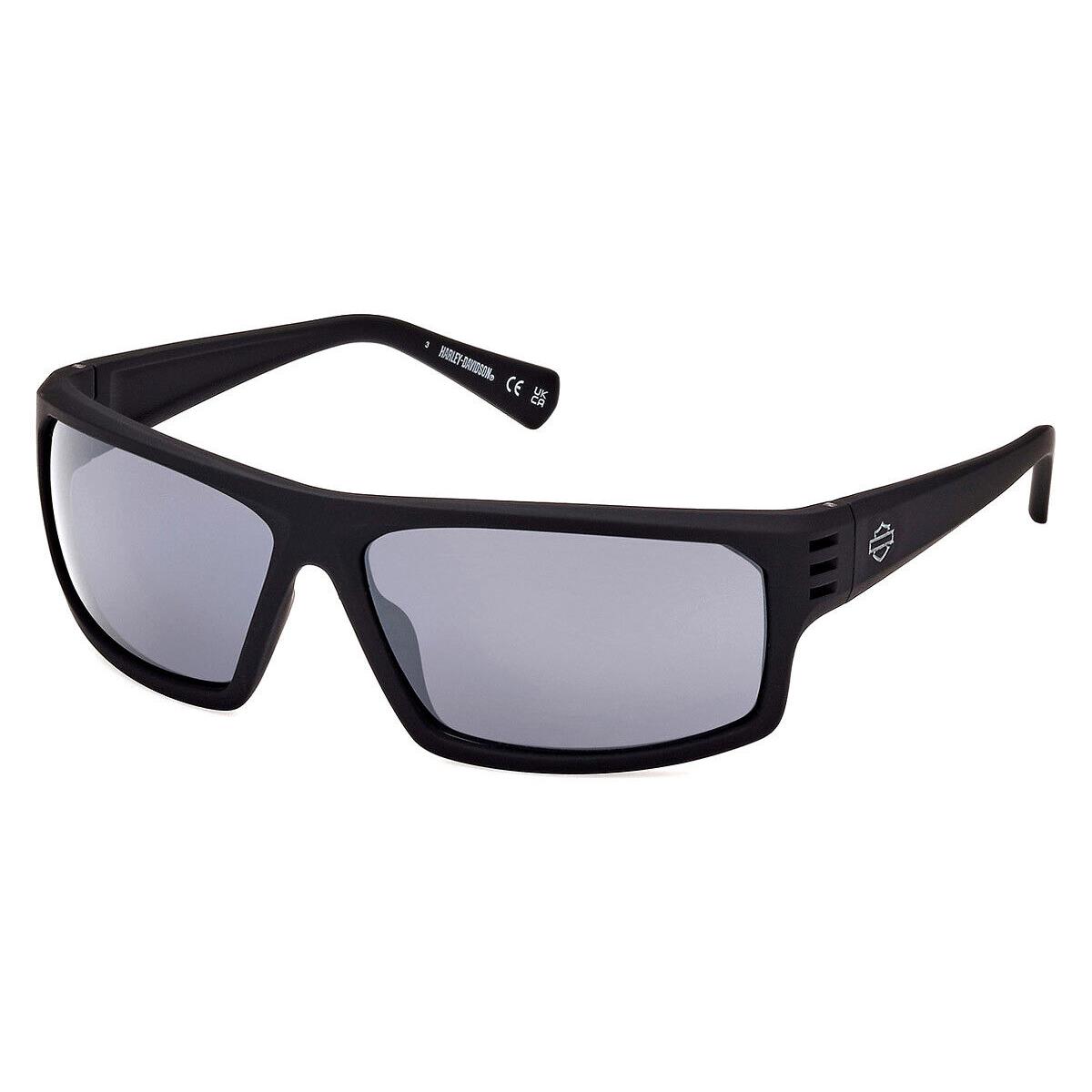 Harley Davidson HD0983X Sunglasses Matte Black Smoke Polarized 64mm