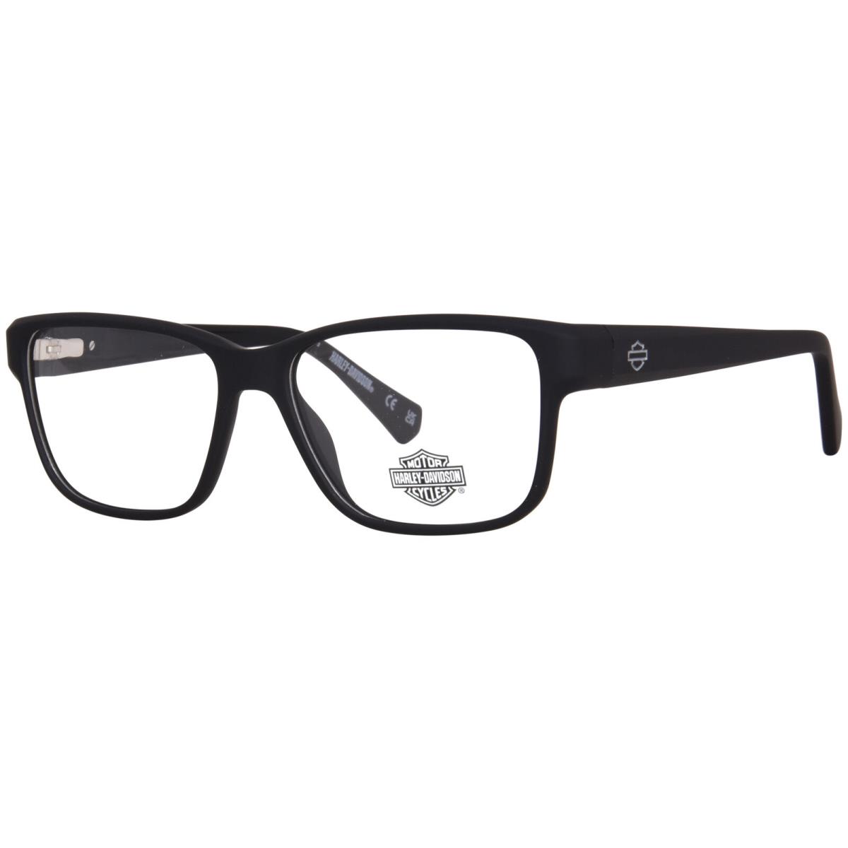 Harley Davidson HD0981 002 Eyeglasses Frame Men`s Matte Black Full Rim 53mm