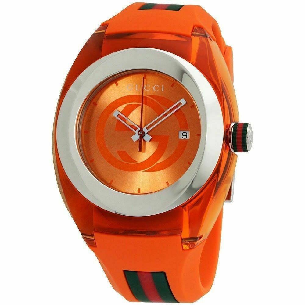 Gucci YA137108 Sync 46MM Unisex Multicolored Silicone Watch