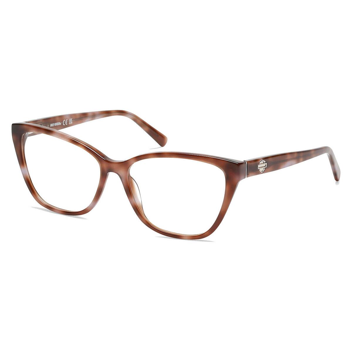 Harley Davidson HD0573 Eyeglasses Light Brown/other 54mm