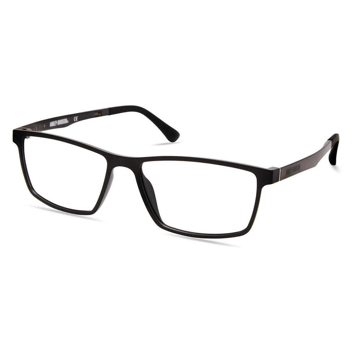 Harley Davidson HD0794 Eyeglasses Matte Black Rectangle 55mm