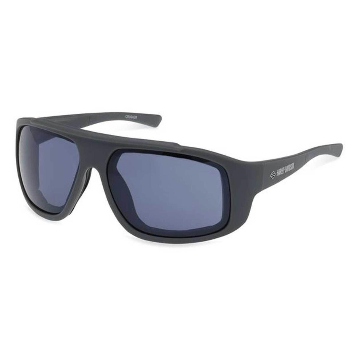 Harley-davidson Men`s Crusher Sunglasses Matte Gray Frames Smoke Lenses