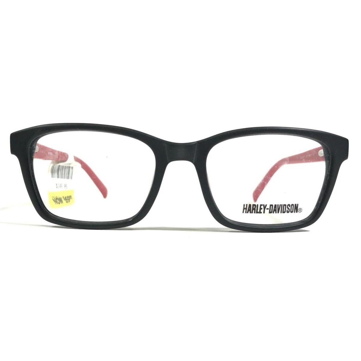 Harley-davidson HD0126T 002 Kids Eyeglasses Frames Black Red Square 48-17-130