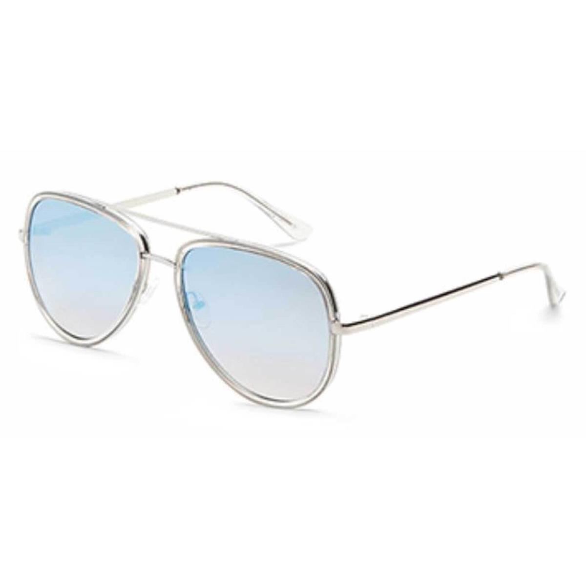 Harley-davidson Women`s Pilot Metal Sunglasses Shiny Gray Frames Mirror Lens