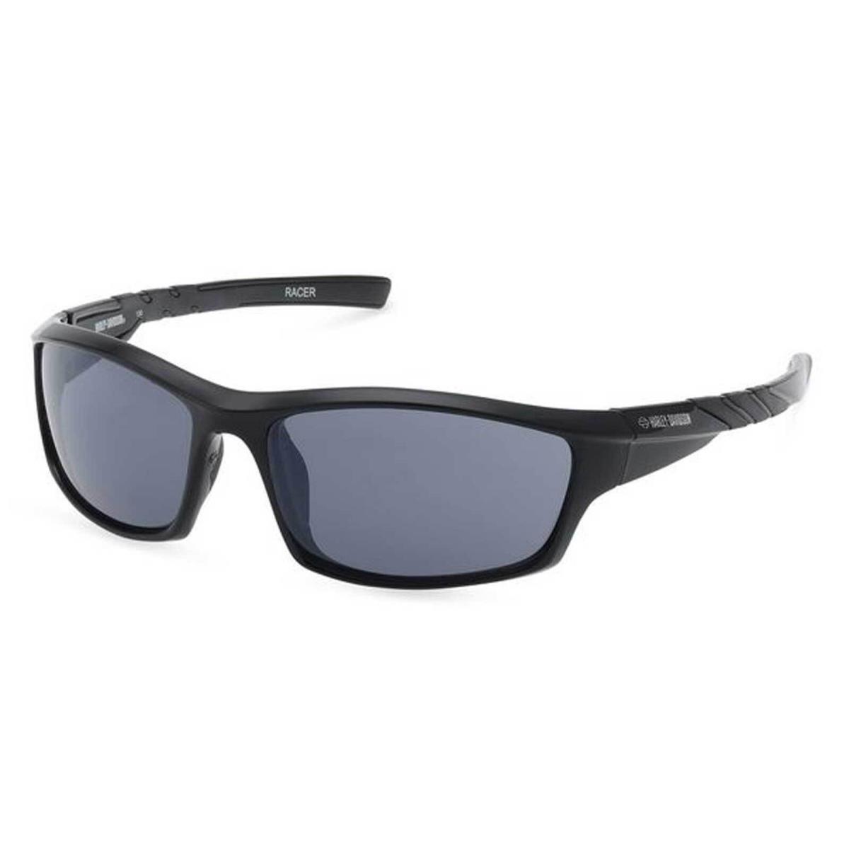 Harley-davidson Women`s Racer Square Sunglasses Shiny Black Plastic Frames