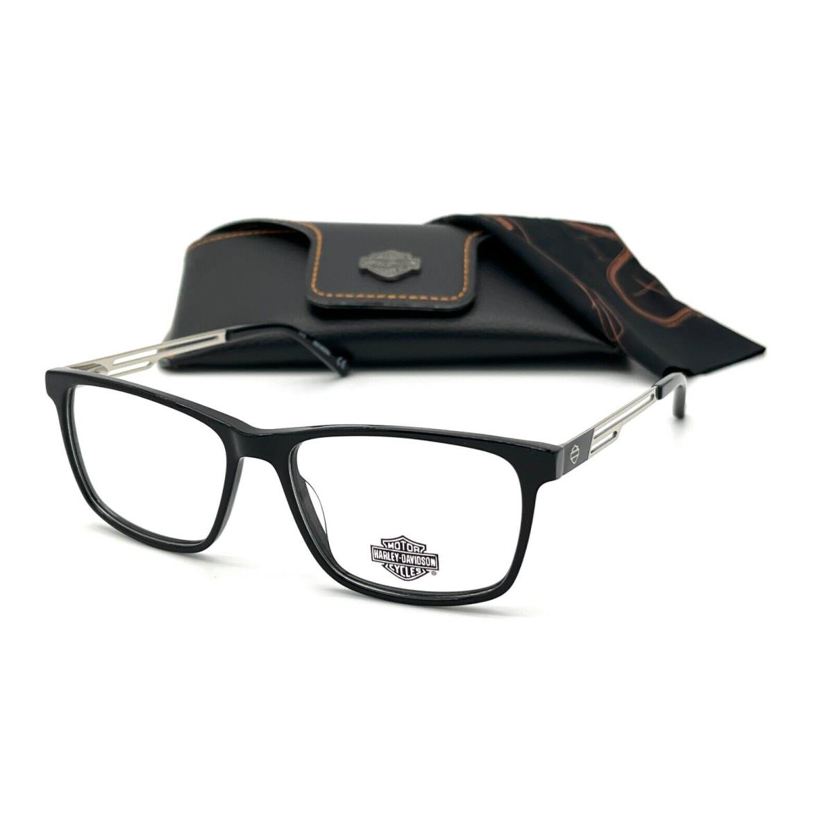 Harley Davidson HD0137 001 Black / Demo Lens 52mm Eyeglasses