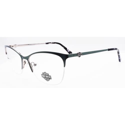 Harley Davidson HD0561 010 Women`s Glasses Half-rim 54-16-140 Green