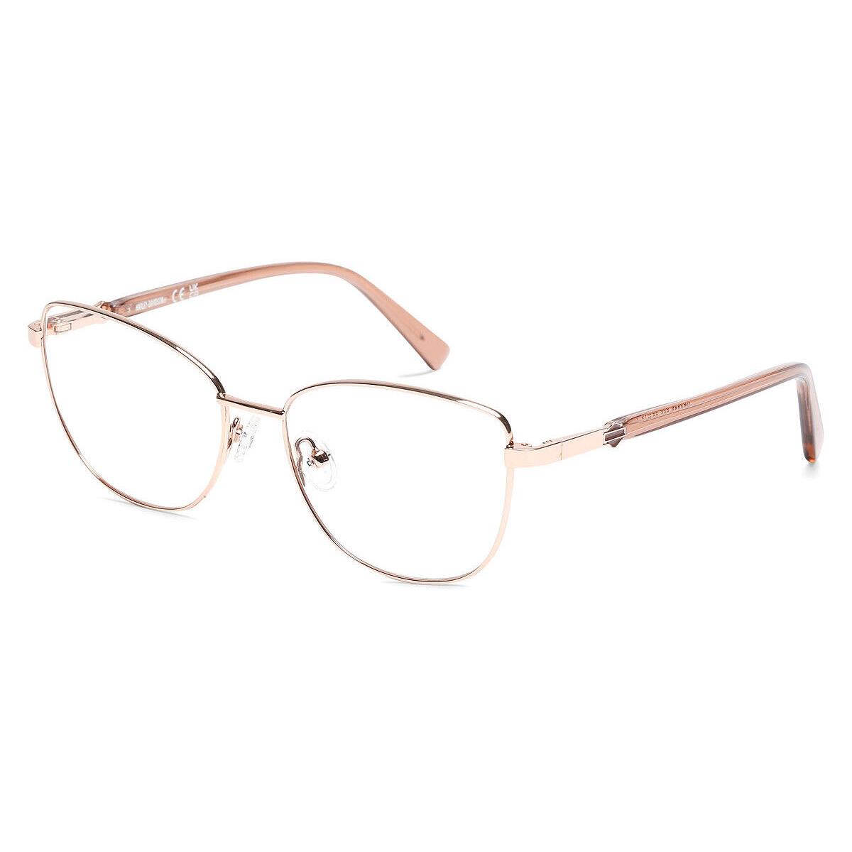 Harley Davidson HD0575 Eyeglasses Women Shiny Rose Gold 53mm