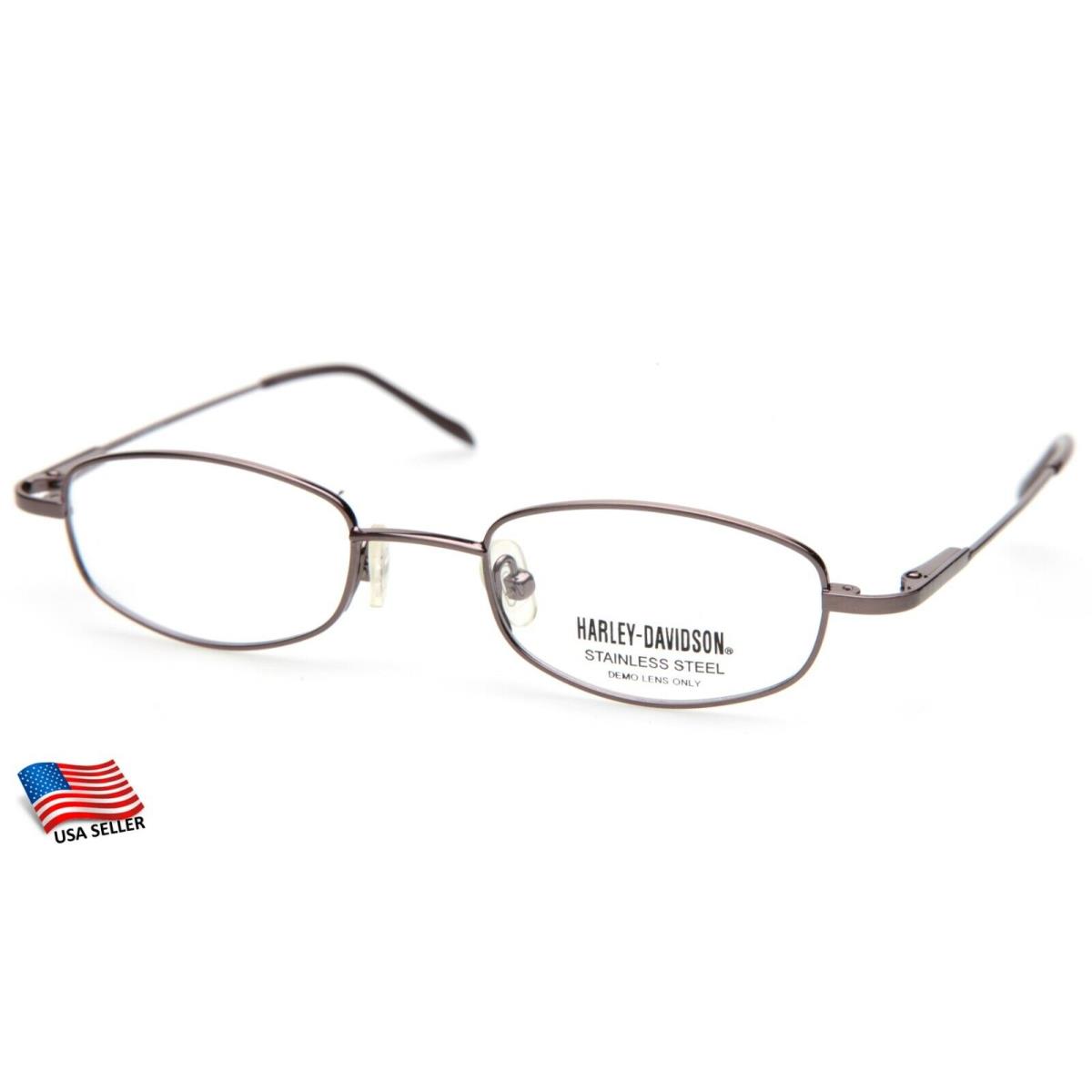 Harley-davidson HD 196 Brn Brown Eyeglasses Frame HD196 44-18-135 B27mm