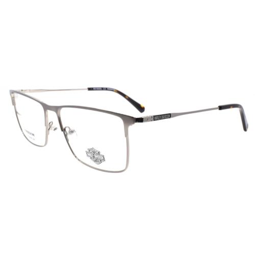 Harley Davidson HD9018 011 Men`s Eyeglasses Frames Titanium 56-16-145 Nickelt