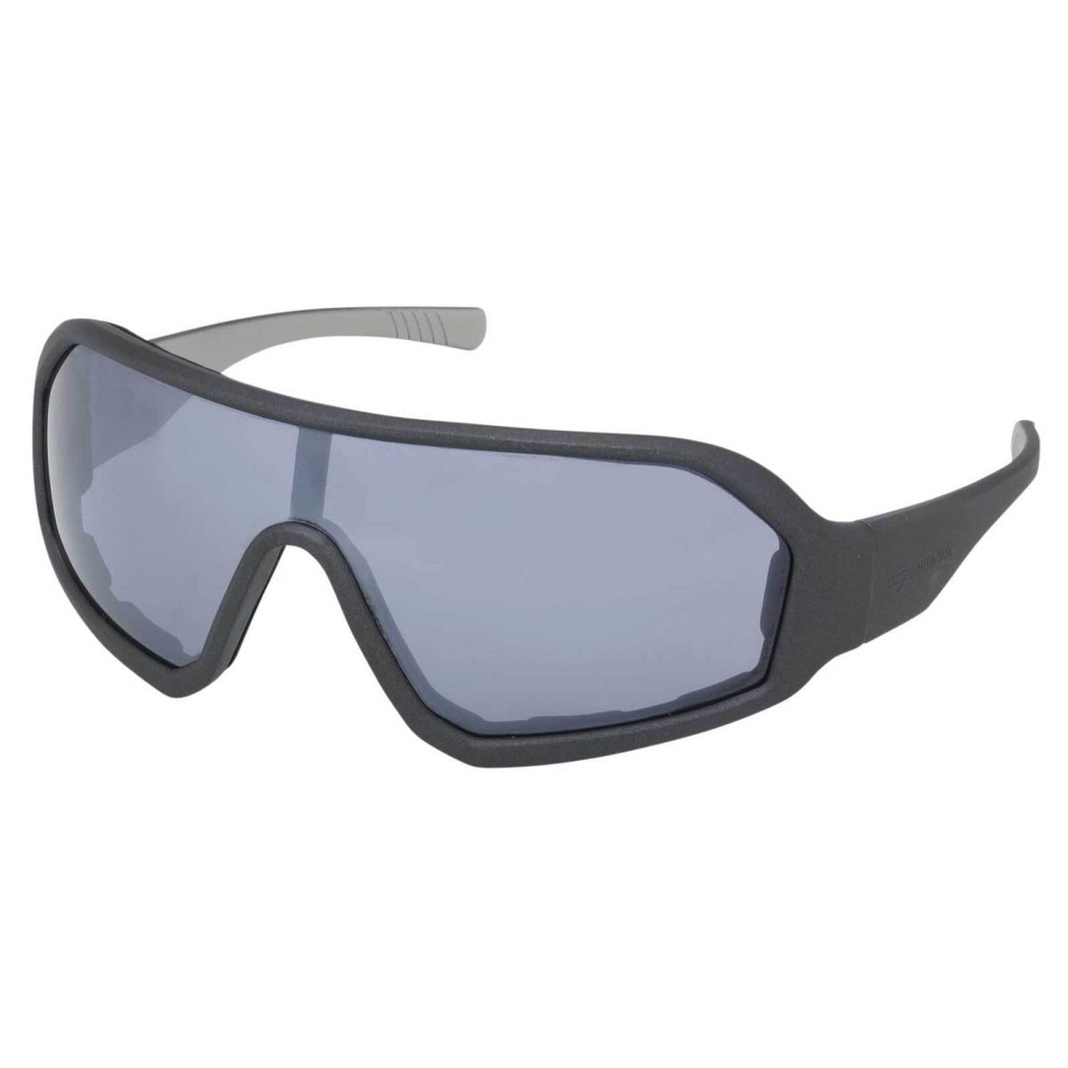 Harley-davidson Men`s Blistering Fixed Foam Sport Sunglasses Silver Mirror Lens