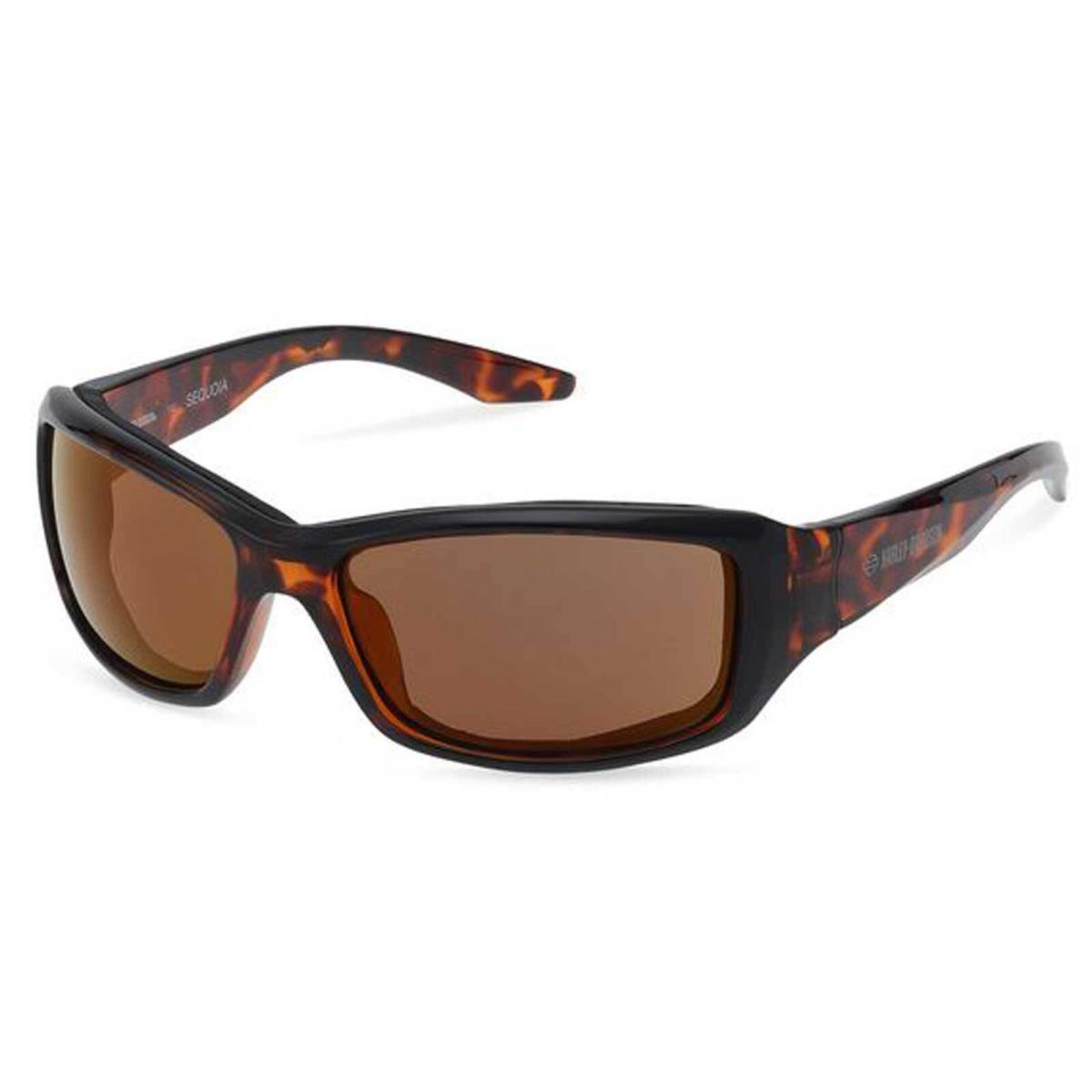 Harley-davidson Women`s Sequoia Rectangular Sunglasses Dark Havana Frames