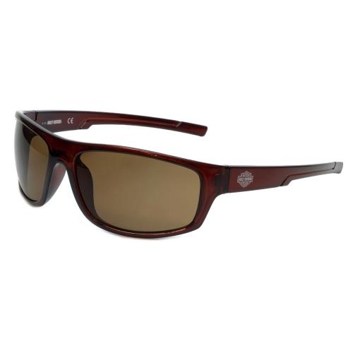 Harley-davidson Official Designer Sunglasses HD0115V-48E in Brown Frame Amber