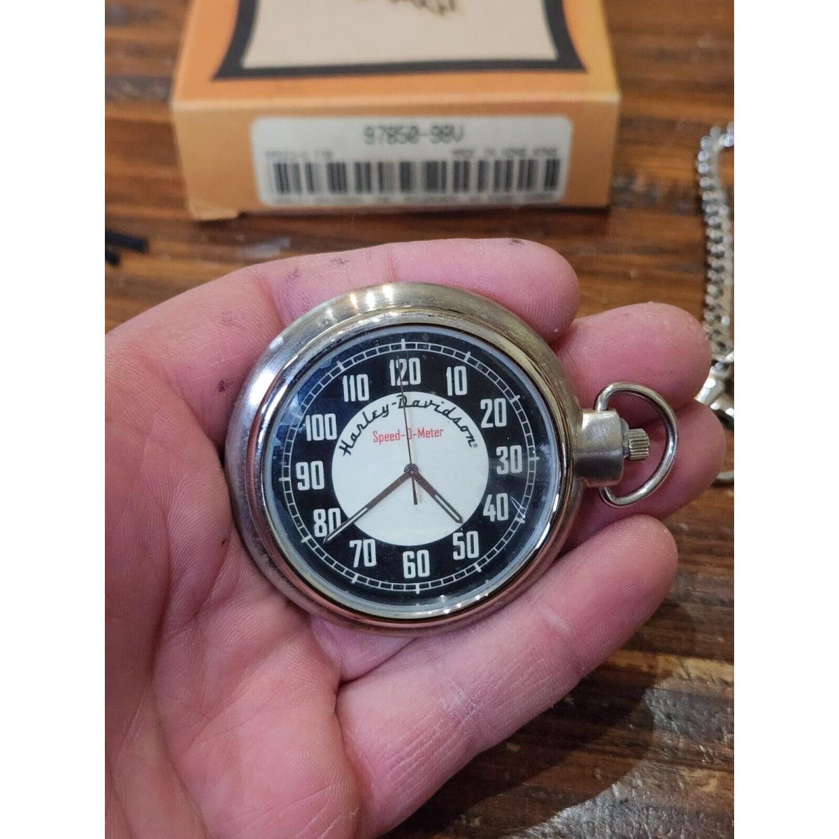 Harley-davidson Pocket Watch 97850-98V Swiss Made Movement Speedometer Speedo