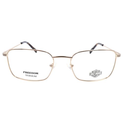 Harley Davidson HD9021 032 Men`s Eyeglasses Titanium 54-19-145 Pale Gold