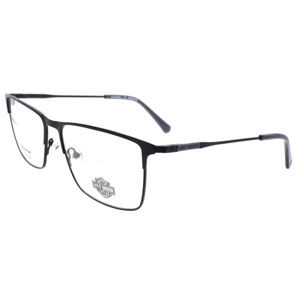 Harley Davidson HD9018 002 Men`s Eyeglasses Frames Titanium 56-16-145 Black