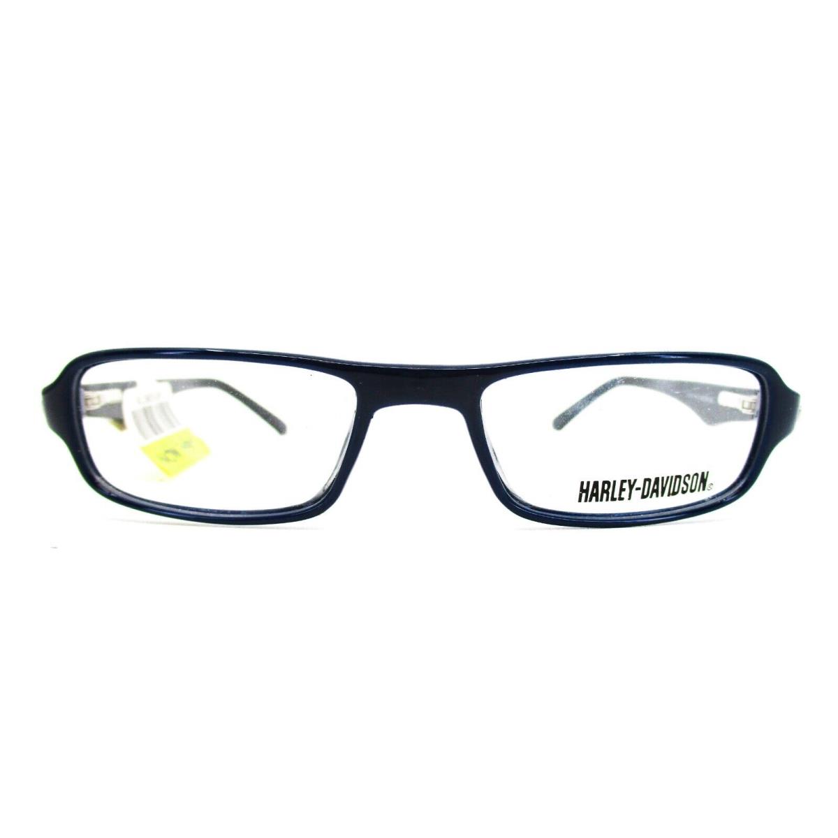 Harley Davidson HD407 NV Eyeglasses Navy Blue Rectangular 48 16 135