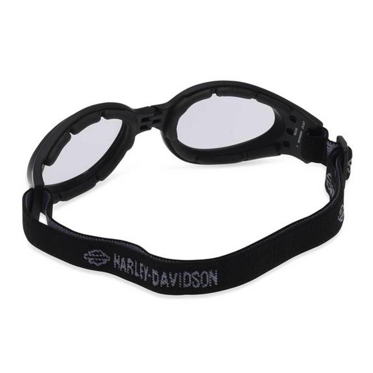 Harley-davidson Men`s Dust Foldable Photochromic Eyewear w/ Headstrap - Black