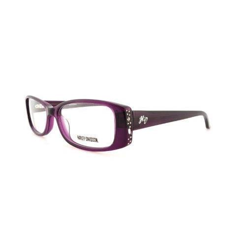 Harley Davidson Women`s Designer Eyeglasses Frame HD 515 Purple 52MM W/demo Lens