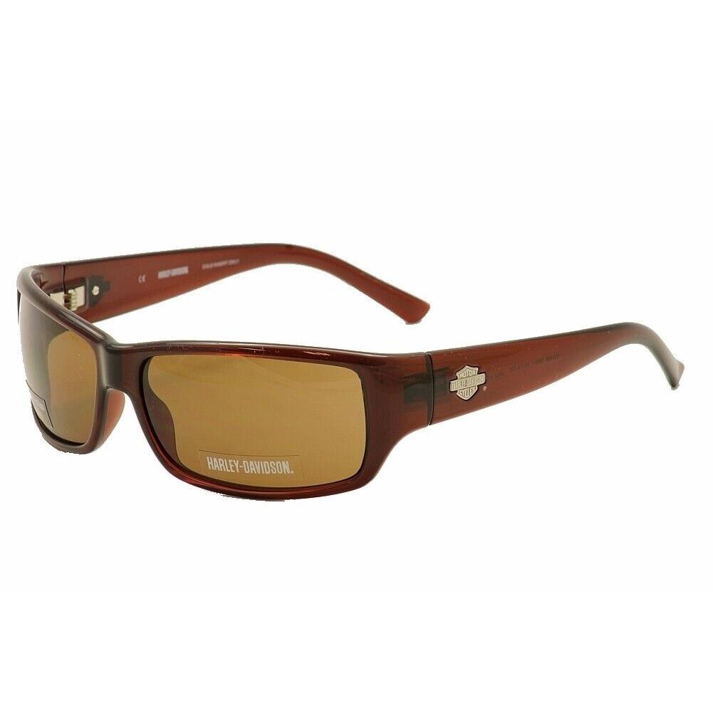 Harley Davidson HDX860 BRN-1 Brown Wide Plastic Sunglasses Frame 62-14-125 - Frame: Brown, Lens: Gray, Manufacturer: Black