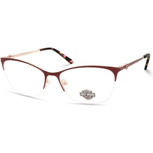 Harley Davidson HD0561 070 Cat Eye Matte Bordeaux Eyeglasses