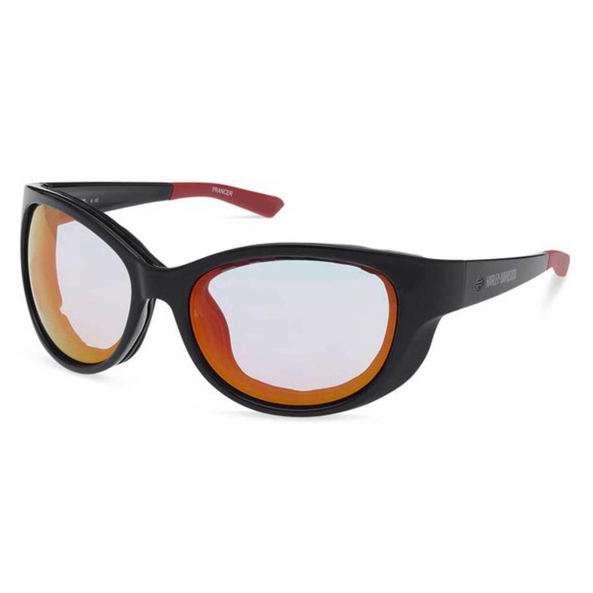 Harley-davidson Women`s Prancer Sport Photochromic Sunglasses Black Frames