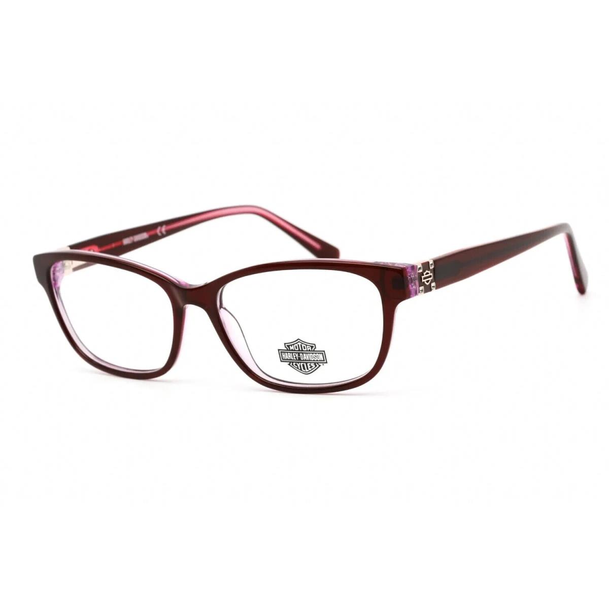 Harley Davidson HD0559 071 Rectangle Bordeaux Eyeglasses