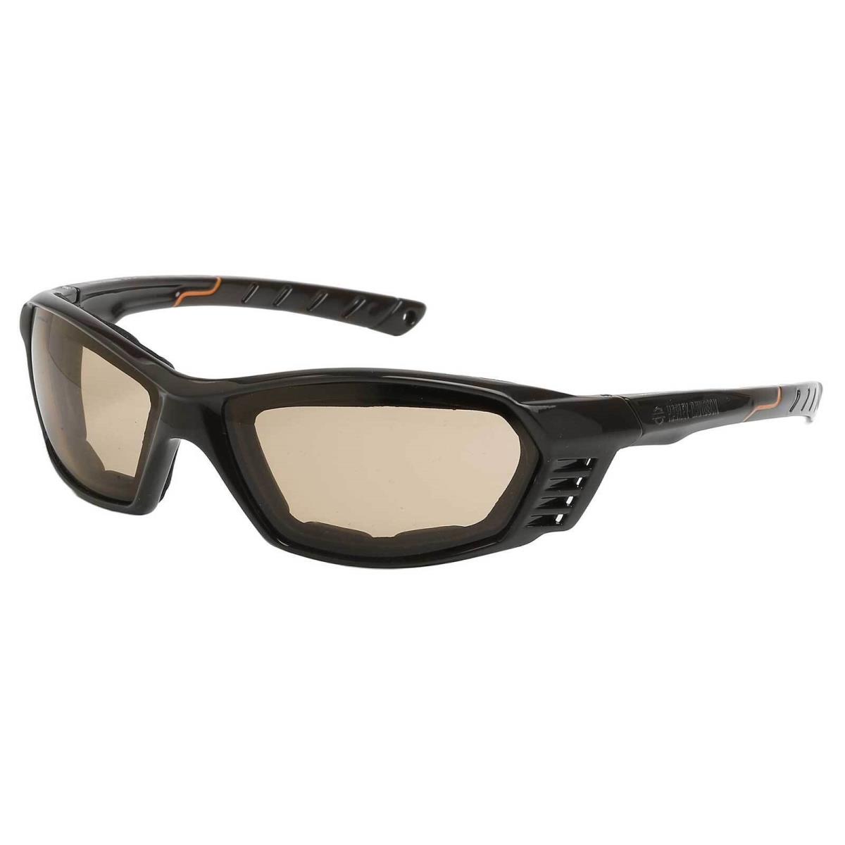 Harley-davidson Men`s Highway Foam Riding Sunglasses Amber Light-adjusting Lens