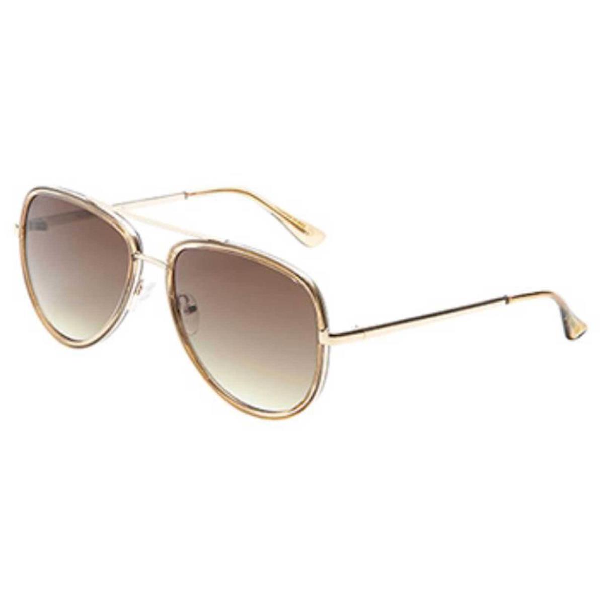 Harley-davidson Women`s Pilot Metal Sunglasses Shiny Light Brown Frames