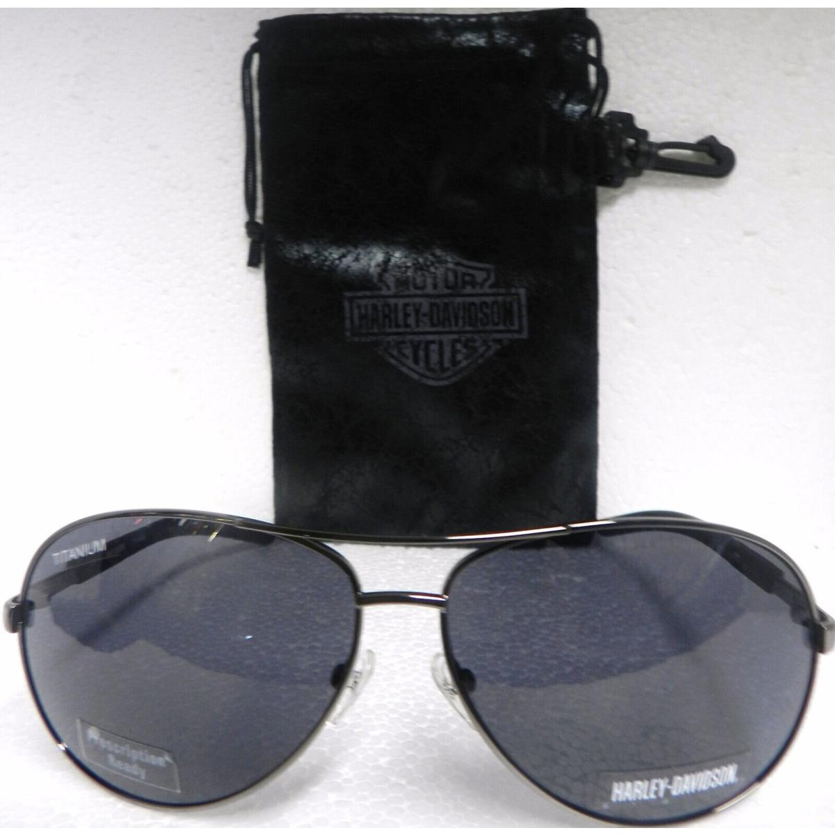 Vintage Rare Harley Davidson HDX844 Metal Aviator Sunglasses 65-13-125 W/case