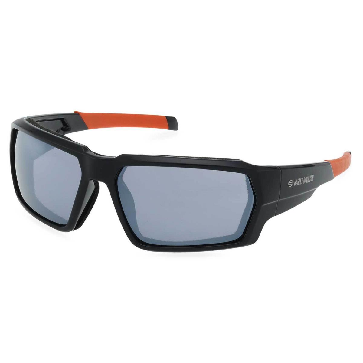 Harley-davidson Men`s Engineered Plastic Sunglasses Black Orange Frames