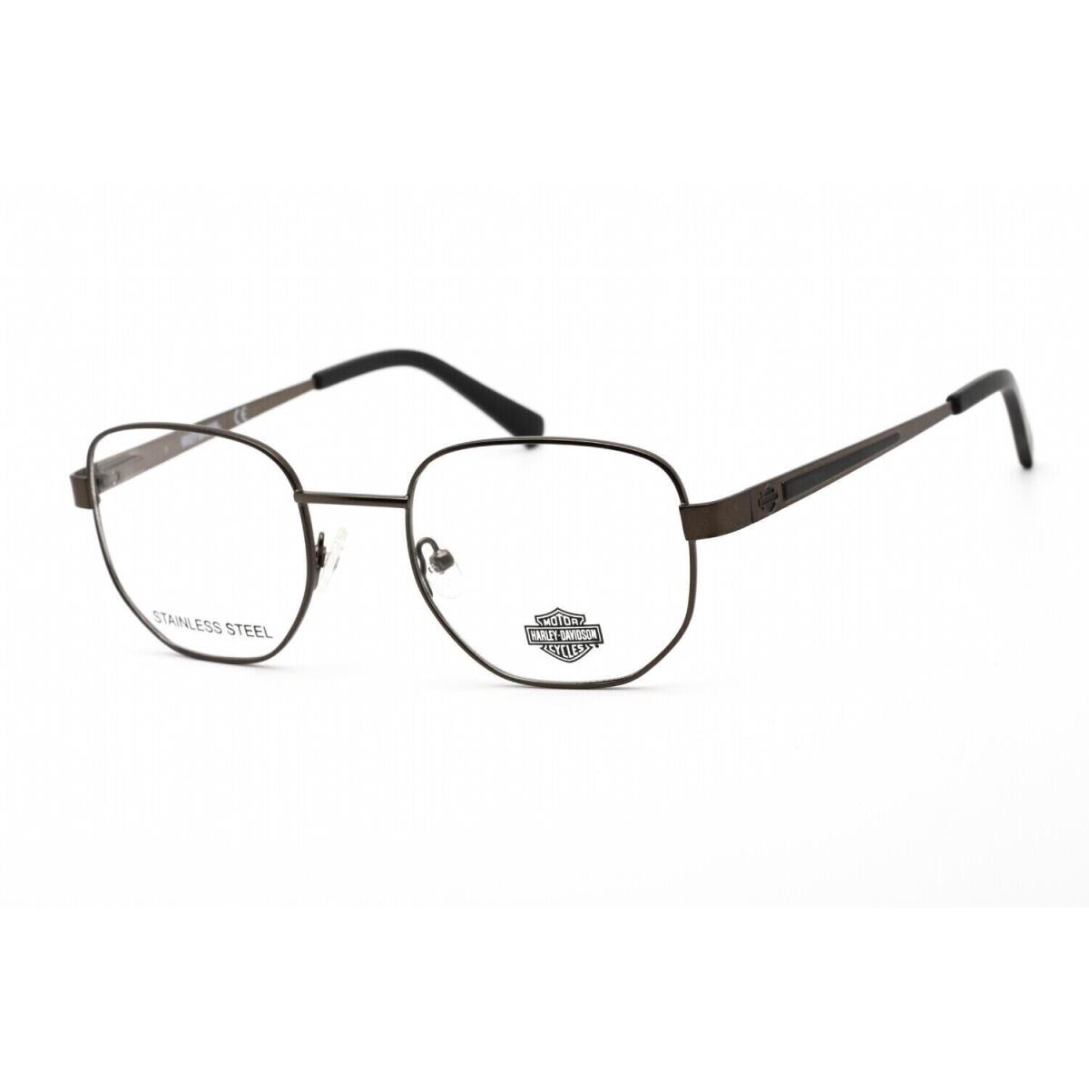 Harley Davidson HD0881 009 Oval Matte Light Nickel Tin Eyeglasses