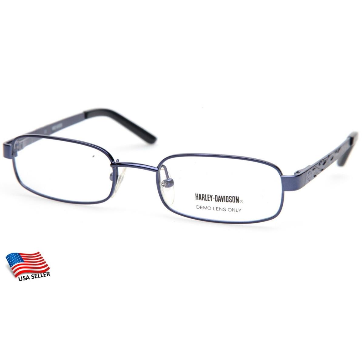 Harley-davidson HD 405 NV Navy Blue Eyeglasses Frame HD405 48-18-130 B26mm