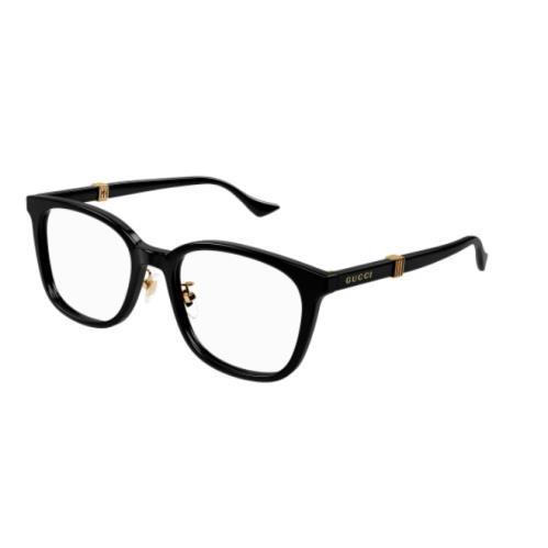 Gucci GG1500OK 001 Black Soft Square Men`s Eyeglasses