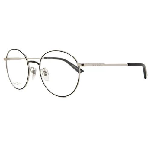 Gucci GG0862OA 003 53 Men Eyeglasses Optical Frame Silver/ Black