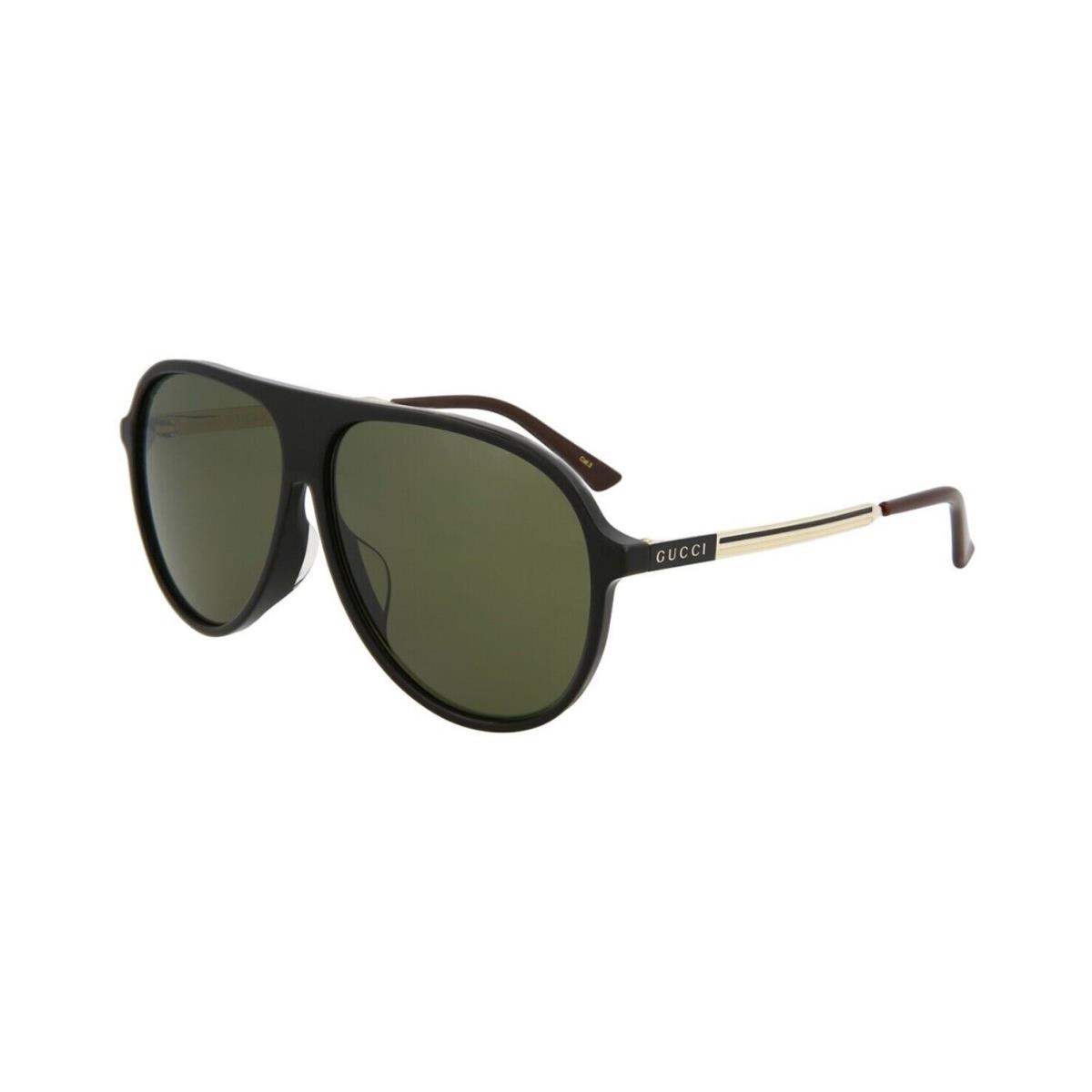 Gucci Aviator Sunglasses Unisex GG0829SA 002 Black / Grey 61mm