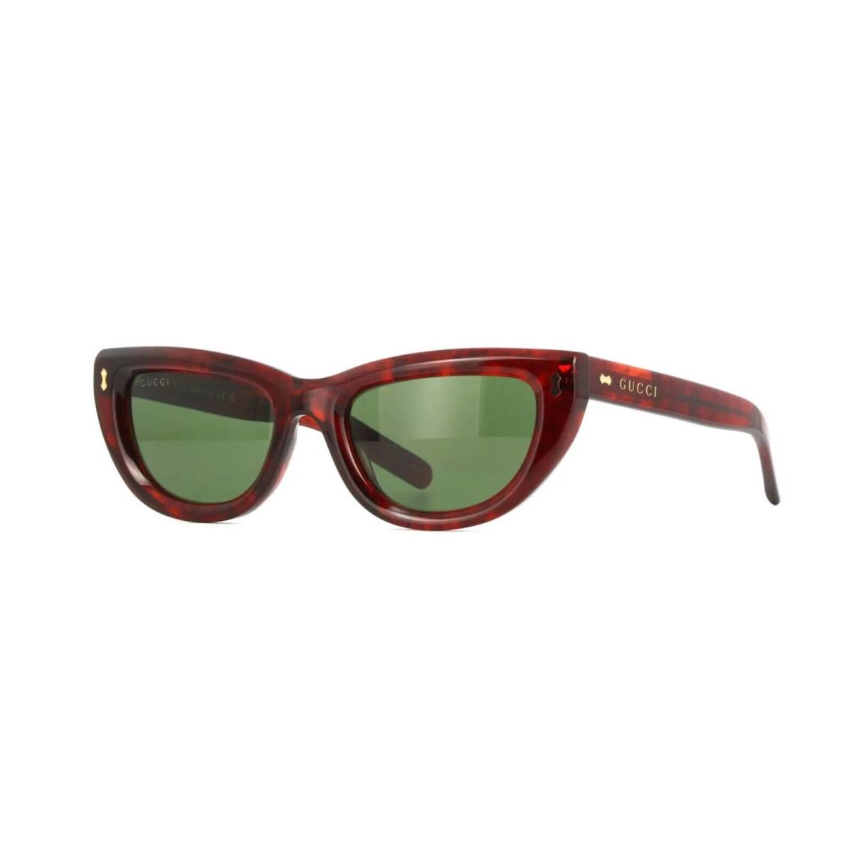 Gucci GG1521S Red Havana/green 002 Sunglasses