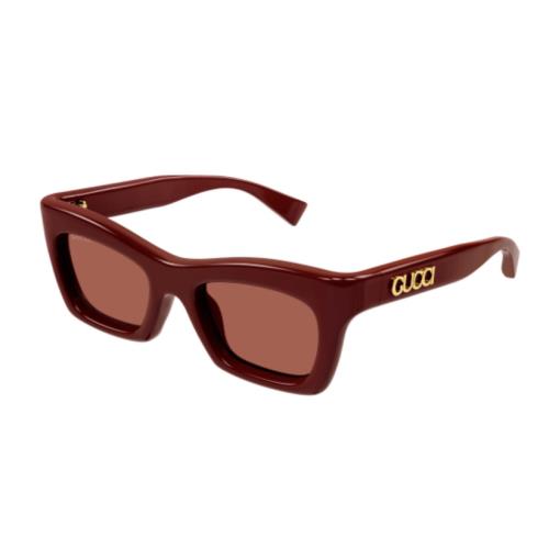 Gucci GG1773S 003 Burgundy/brown Cat Eye Women`s Sunglasses